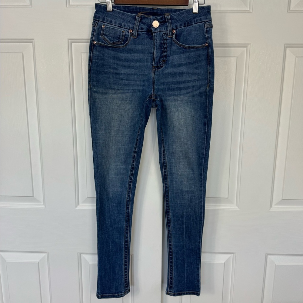 Seven7 Jeans Women's Size 4 Tummyless Stretch Denim High Rise Skinny Blue EUC